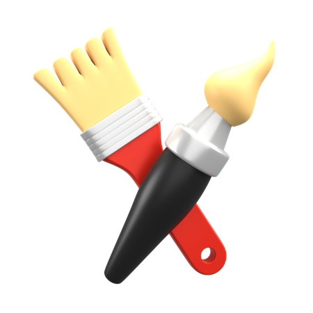 Paint Brush  3D Icon