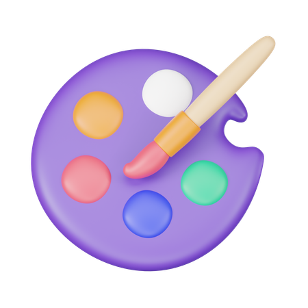 Paint Brush  3D Icon