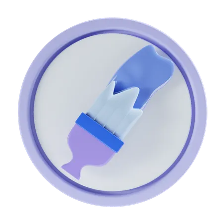 Paint Brush  3D Icon