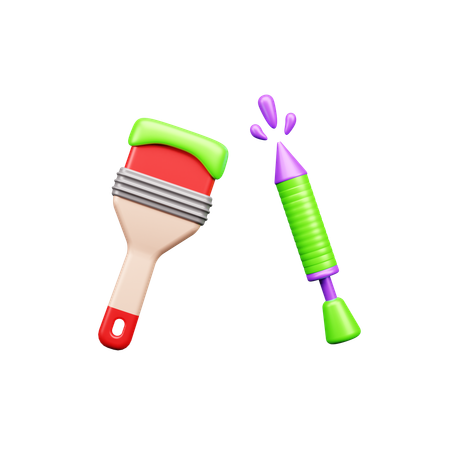 Paint Brush  3D Icon