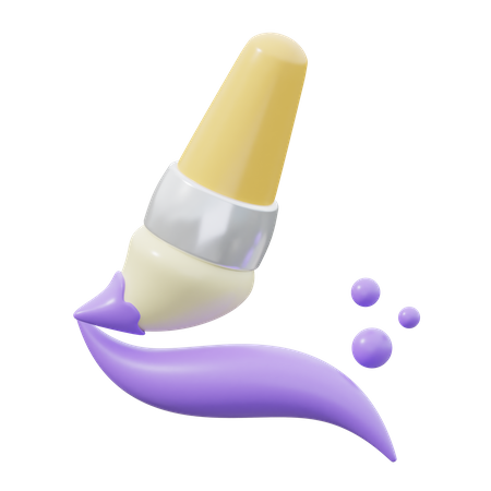 Paint Brush  3D Icon