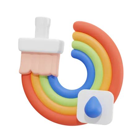 Paint Brush  3D Icon