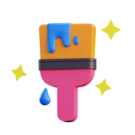 Paint Brush  3D Icon