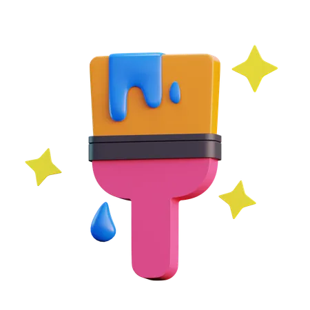 Paint Brush  3D Icon