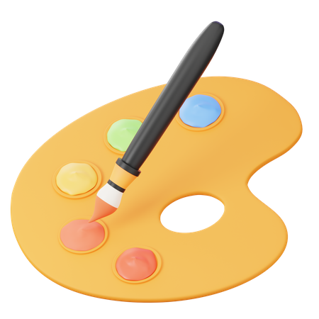 Paint Brush  3D Icon