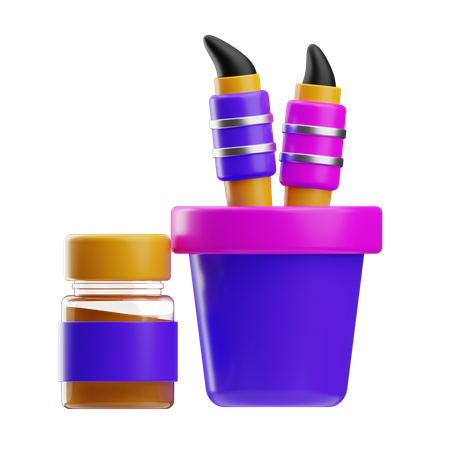 Paint Brush  3D Icon