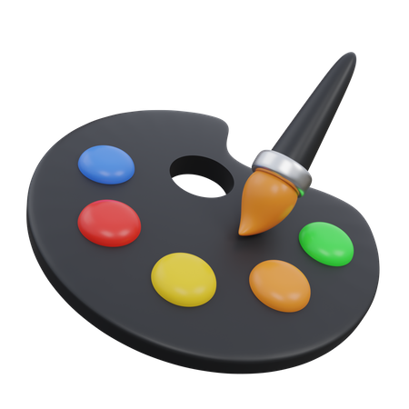 Paint Brush  3D Icon