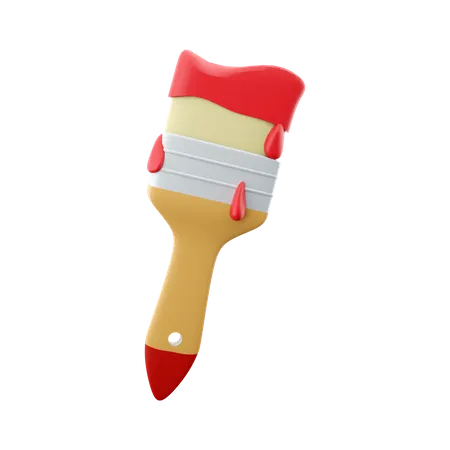 Paint Brush 3D Icon