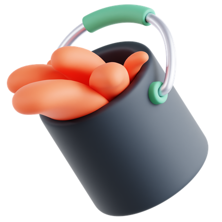 ペイントバケツ  3D Icon