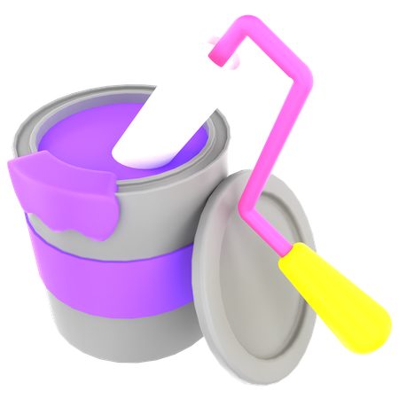페인트 통  3D Icon
