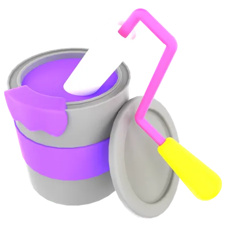 Paint Bucket  3D Icon