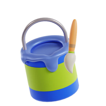 Paint Bucket  3D Icon