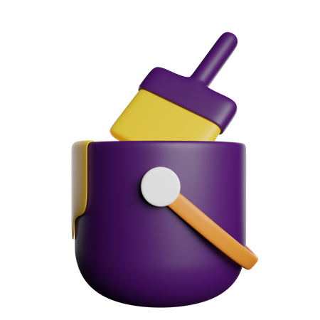 Paint Bucket  3D Icon