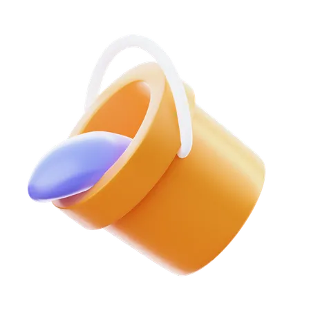 Paint Bucket  3D Icon