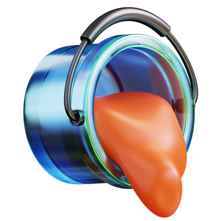 Paint Bucket  3D Icon