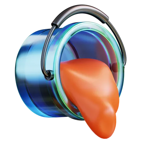 Paint Bucket  3D Icon