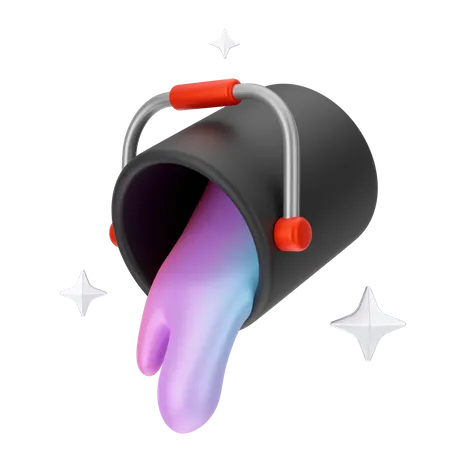 Paint Bucket  3D Icon