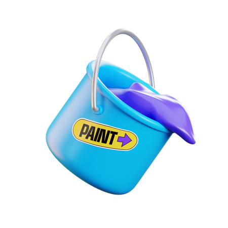 Paint Bucket  3D Icon