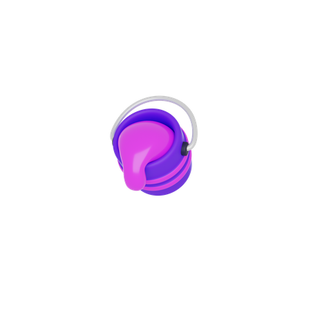 Paint Bucket  3D Icon