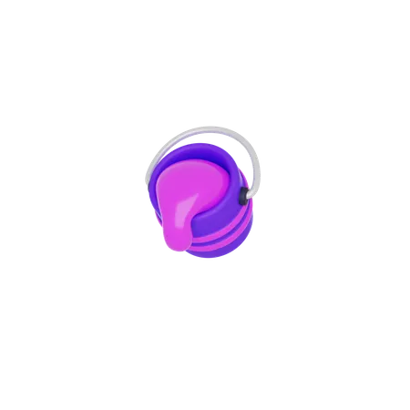 Paint Bucket  3D Icon