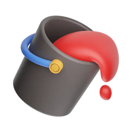 Paint Bucket  3D Icon