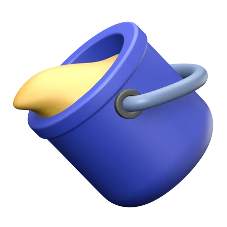 Paint bucket 3D Illustration