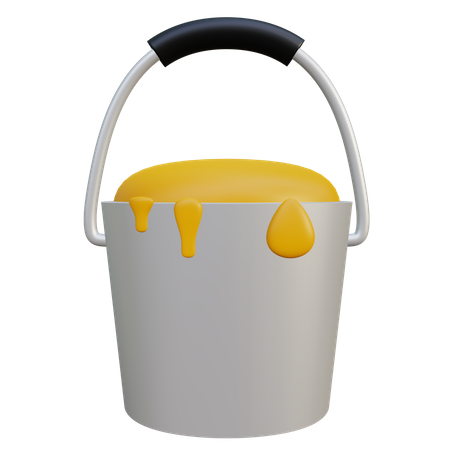 Paint Bucket 3D Illustration