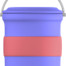3d paint bucket design asset free download