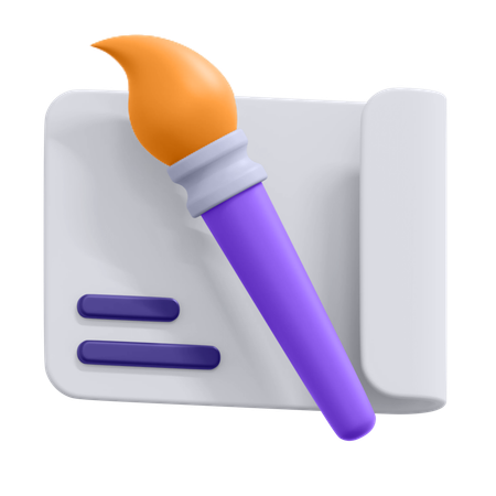 Paint Canvas  3D Icon