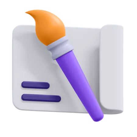 Paint Canvas  3D Icon