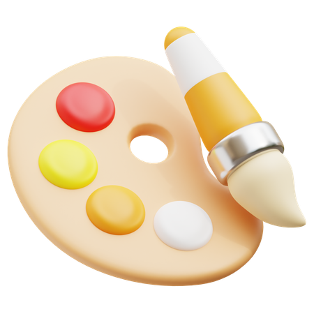 Paint palette  3D Icon