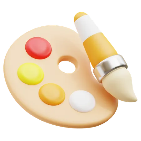 Paint palette  3D Icon
