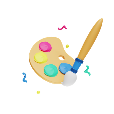 Paint Palette  3D Icon