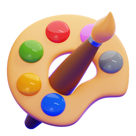 Paint Palette  3D Icon
