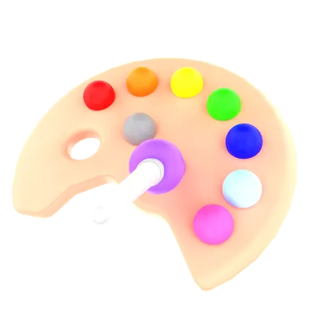 Paint Palette  3D Icon
