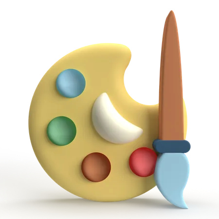 Paint Palette  3D Icon