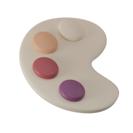 Paint Palette  3D Icon