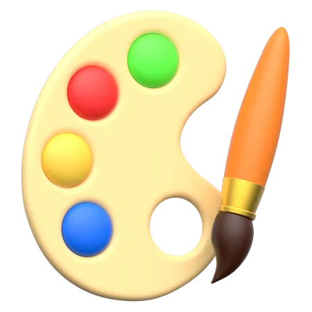 Paint Palette  3D Icon