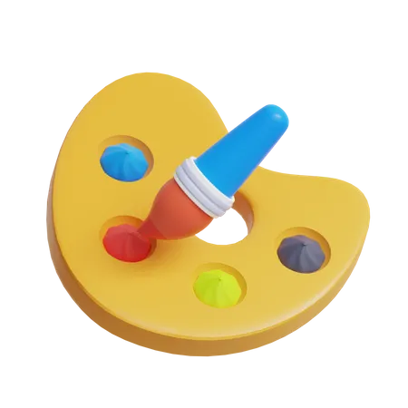 Paint Palette  3D Icon