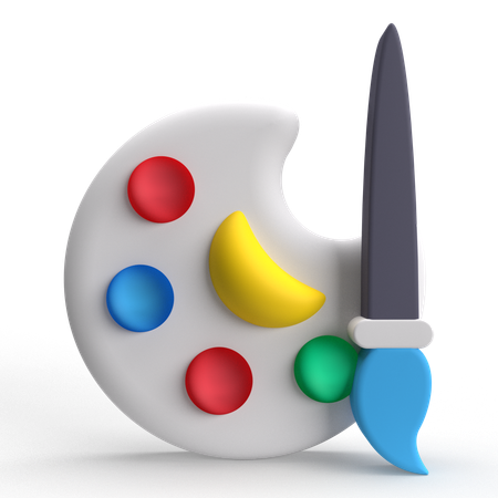 Paint Palette  3D Icon