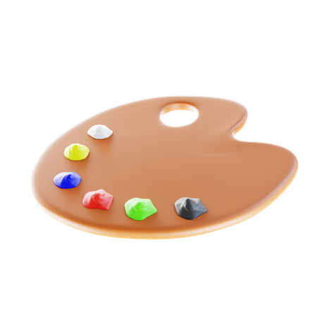 Paint Palette  3D Icon