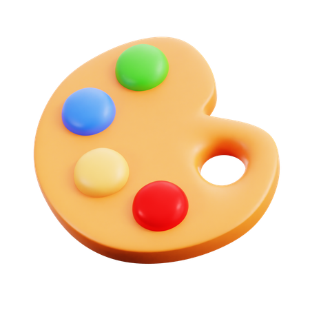 Paint Palette  3D Icon