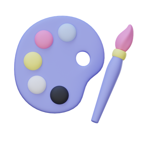 Paint Palette  3D Icon