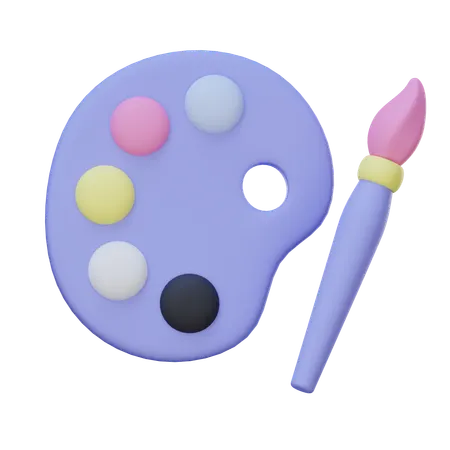 Paint Palette  3D Icon