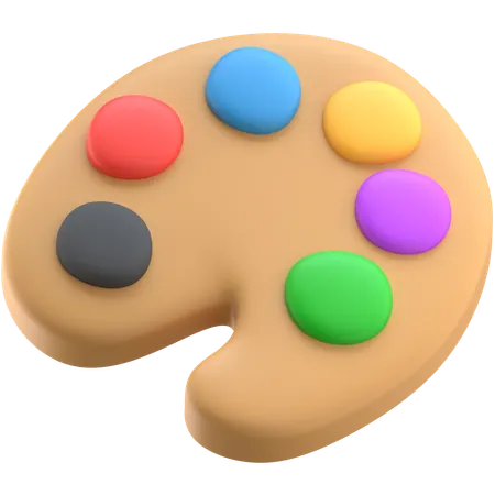 Paint Palette  3D Icon