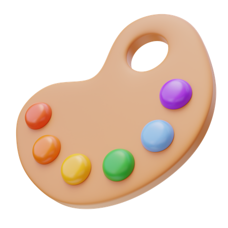 Paint palette  3D Icon