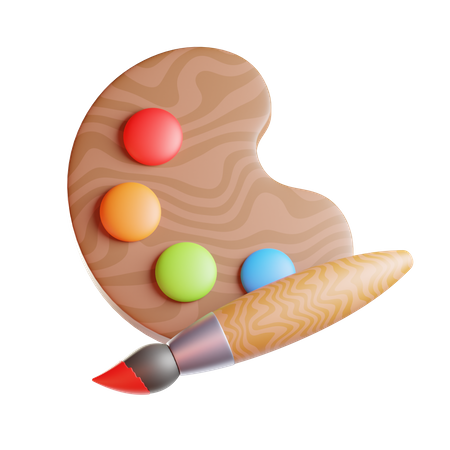 Paint Pallet  3D Icon