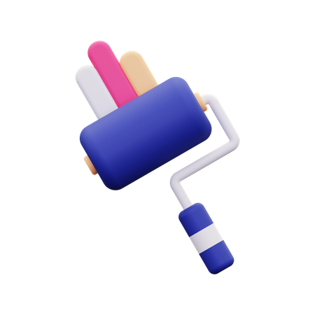 Paint Roll  3D Icon