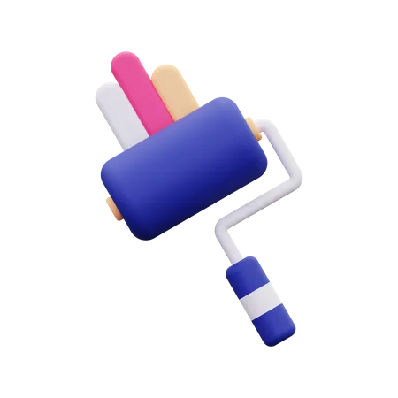 Paint Roll  3D Icon