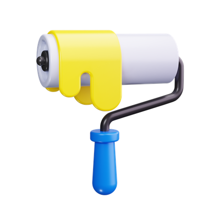 Paint Roller  3D Icon